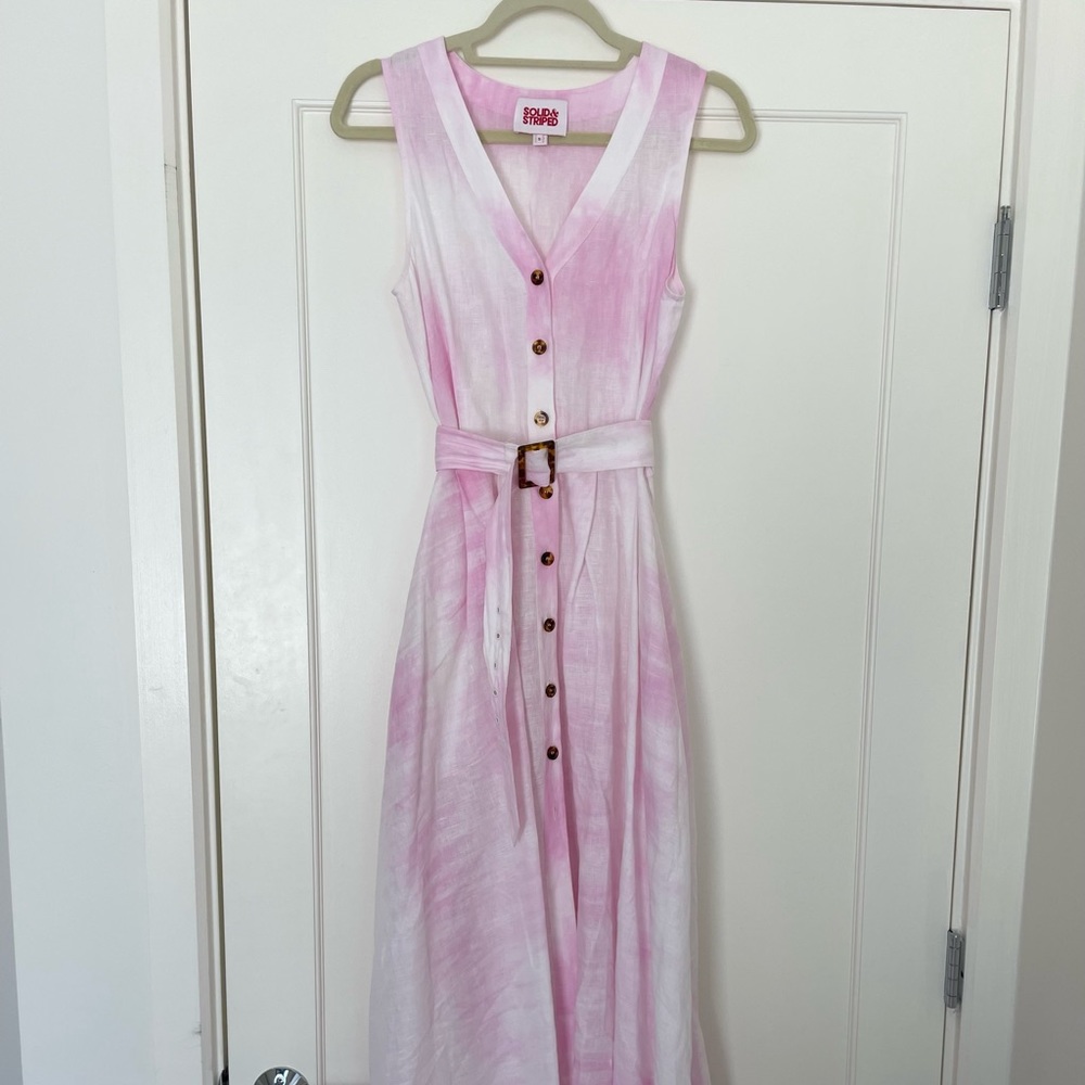 Solid & Striped linen dress